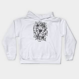 Lilies Bouquet (Vertical) Kids Hoodie